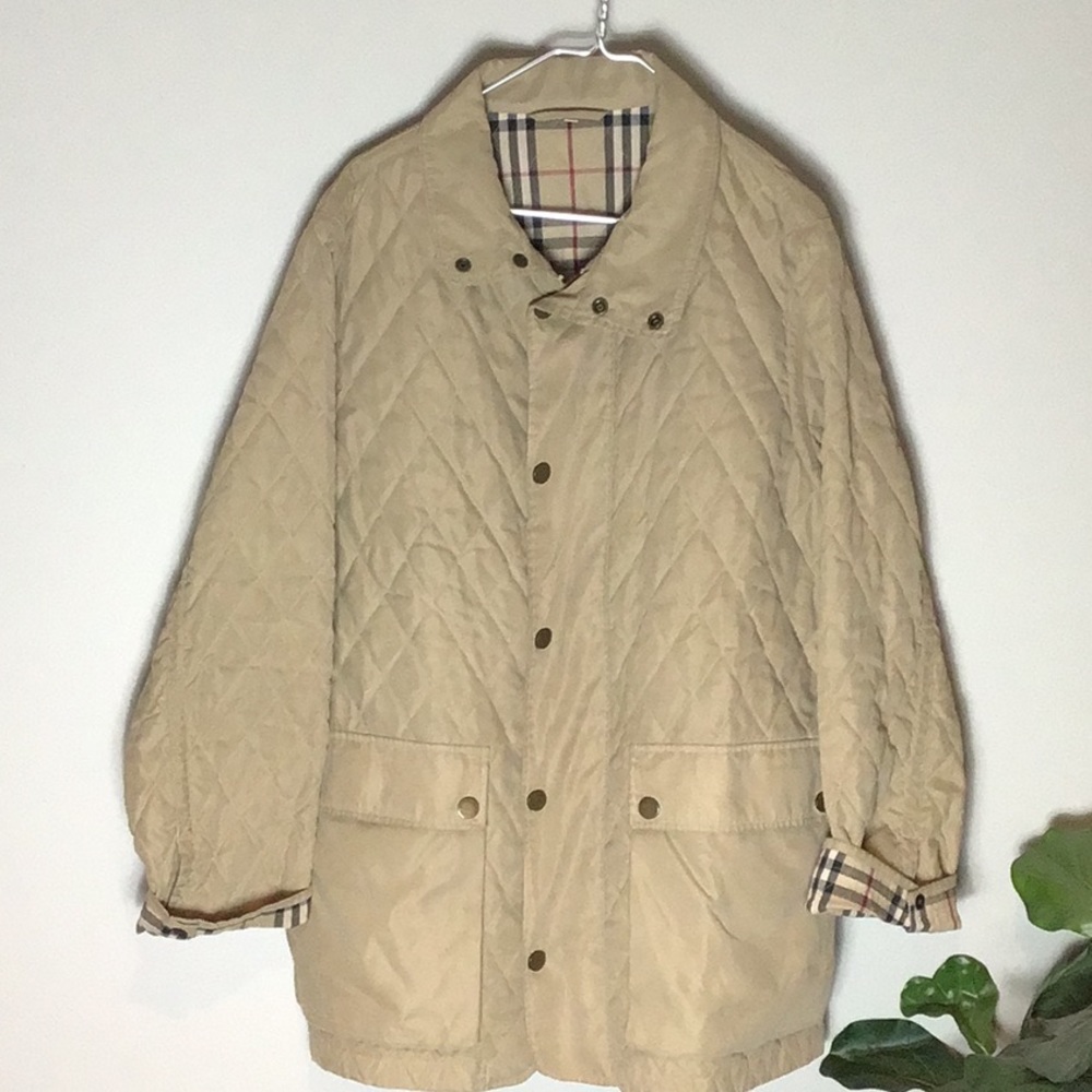 Burberry > Tan Quilted Jacket Large